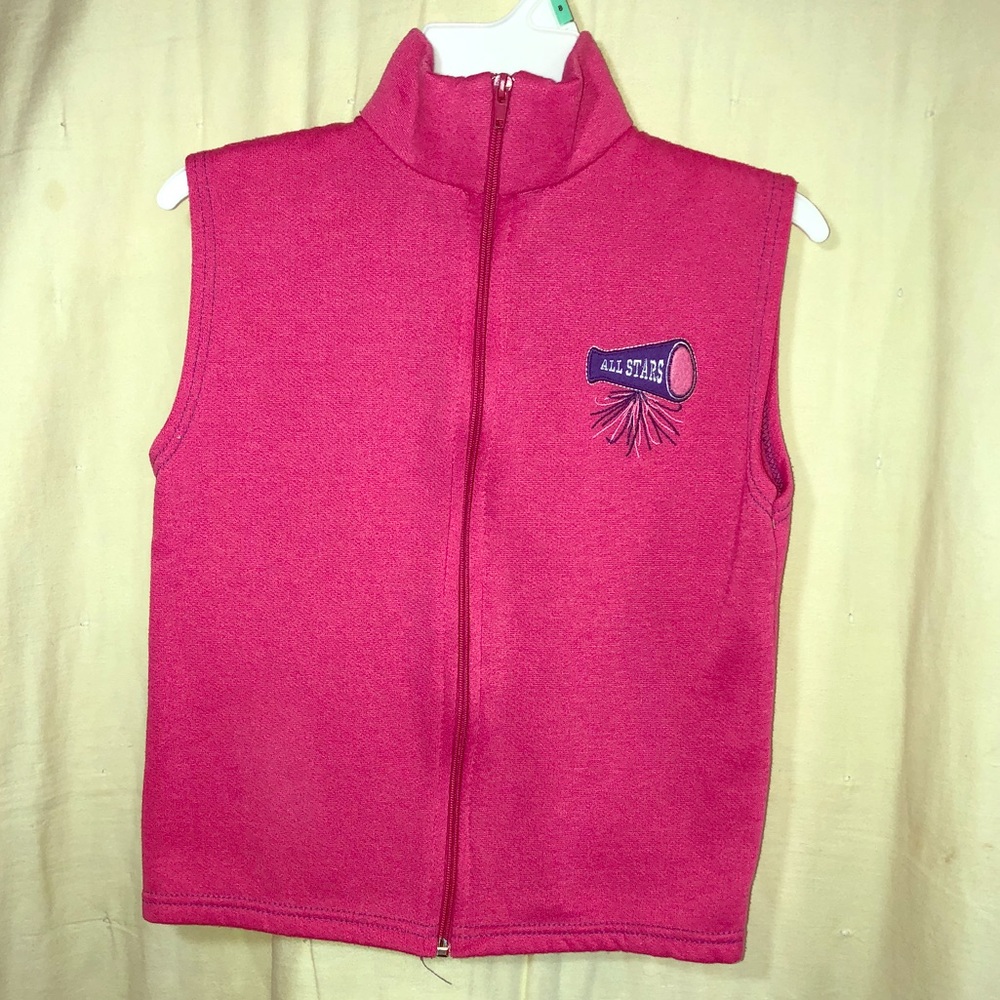 Girls cheerleaders sweater vest